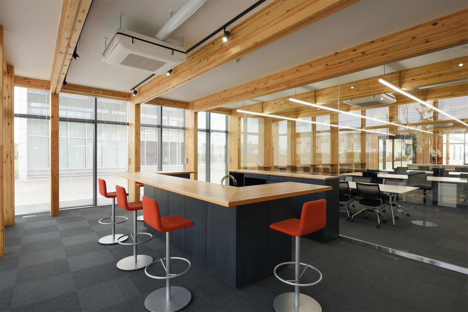 木造オフィス　木質化